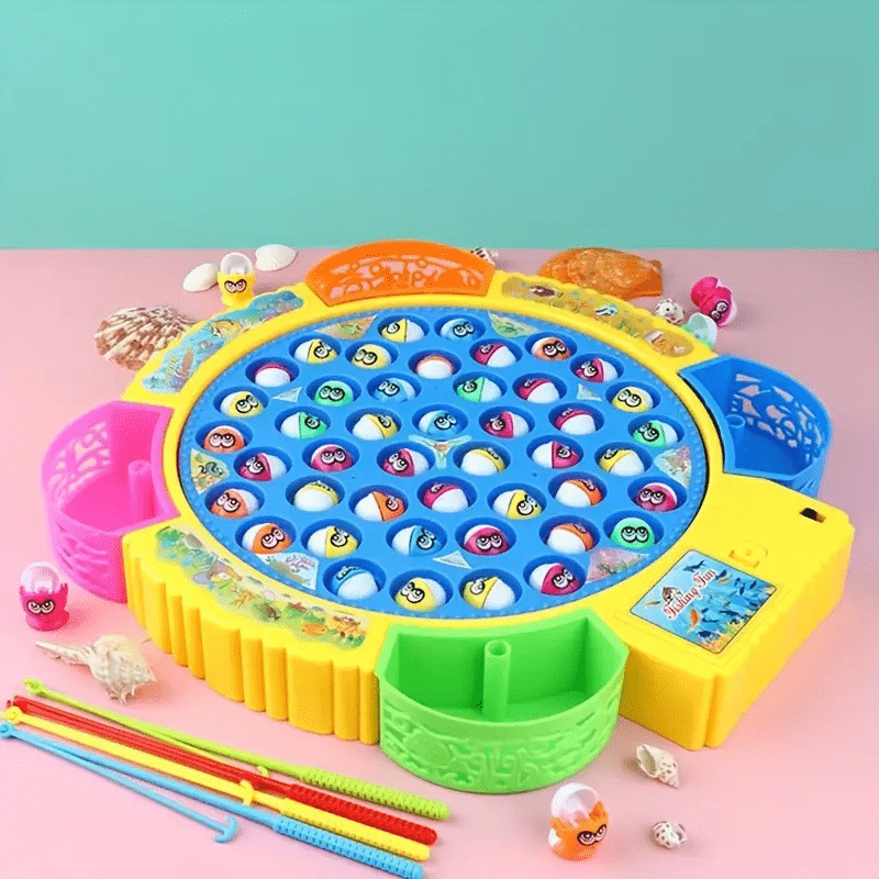 Electric Fishing Game Set – 15/24/45-Piece Educational Toy Kit for Boys & Girls, Fun Holiday Gift Idea