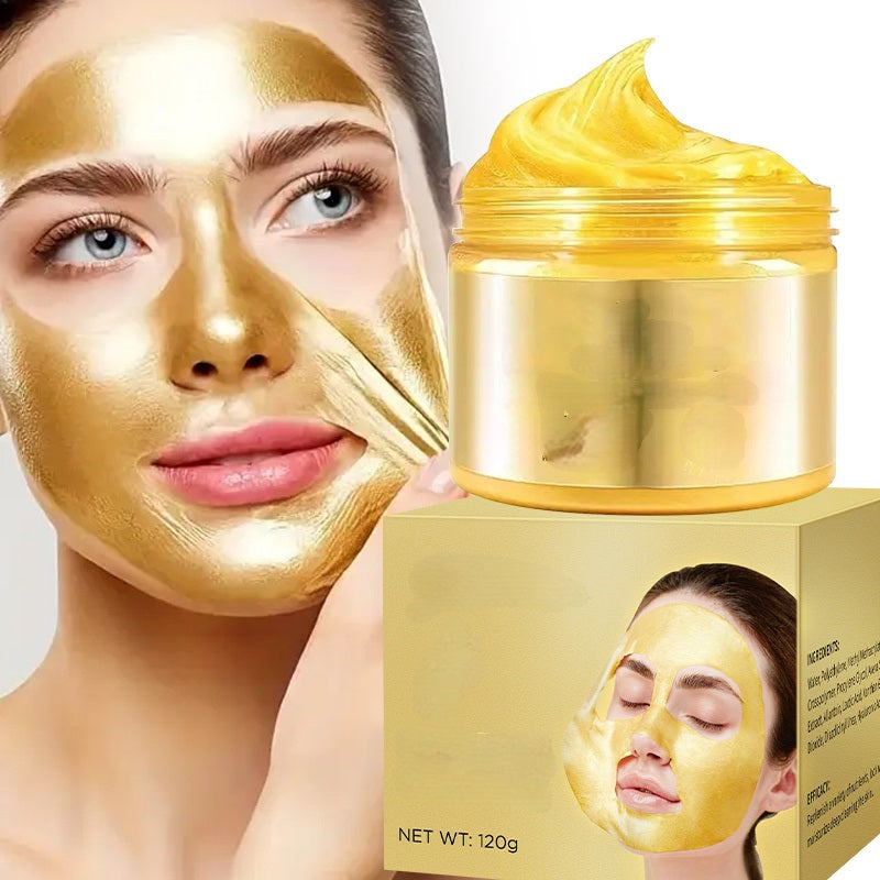 Luxury Hydrating Tear Mask – Deep Pore Cleansing and Skin Brightening Facial Mask, Light Beige Tone, Moisturizing Treatment for Smooth, Glowing Complexion