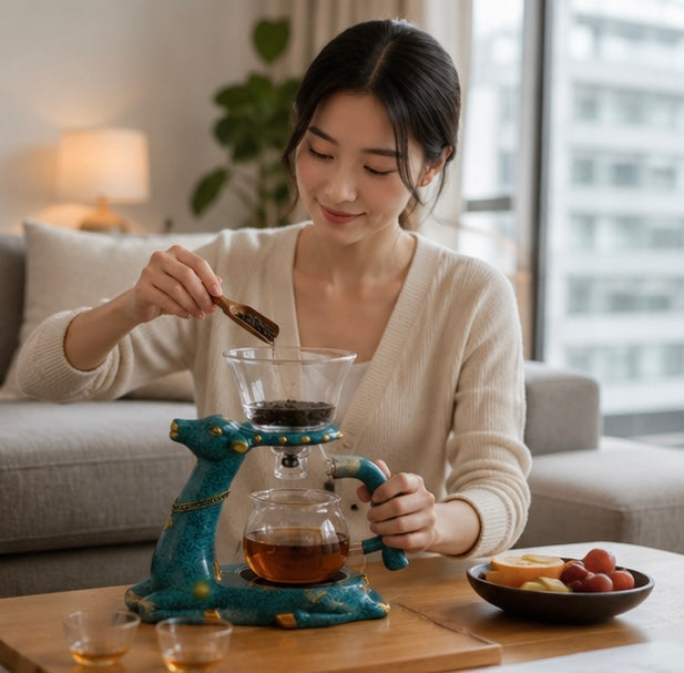 Automatic Glass Kung Fu Teapot - Premium High-End Tea Brewing Pot for Tea Enthusiasts with Elegant Pouring and Modern Design