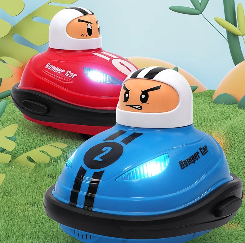 Kids Battle Duo Toy Car Set – Remote Control Bumper Cars with Pop-Up Dolls, Bounce Ejection & Flashing Lights