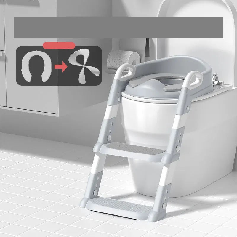 Foldable Portable Toilet Seat for Kids – Upgraded Children’s Potty Training Seat with Step Stool for Travel