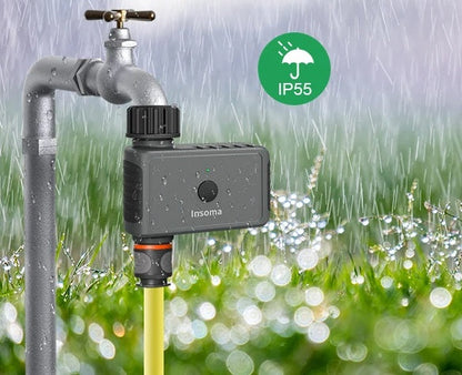 Insoma WiFi Garden Sprinkler Timer - Smart Irrigation Controller Compatible with Alexa, Remote Control for Hassle-Free Watering