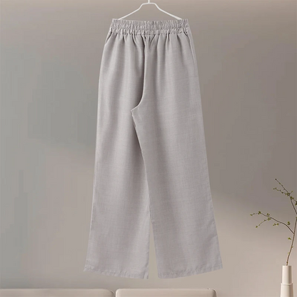 Solid Shirt & Wide-Leg Pants Set – Summer Vintage Streetwear for Women, Button-Down Blouse & Elegant Trousers