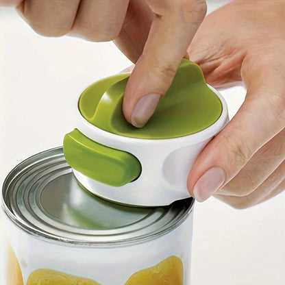 Portable Stainless Steel Can Opener – Easy Twist, Space-Saving Kitchen Tool Designed for Seniors and Everyday Convenience