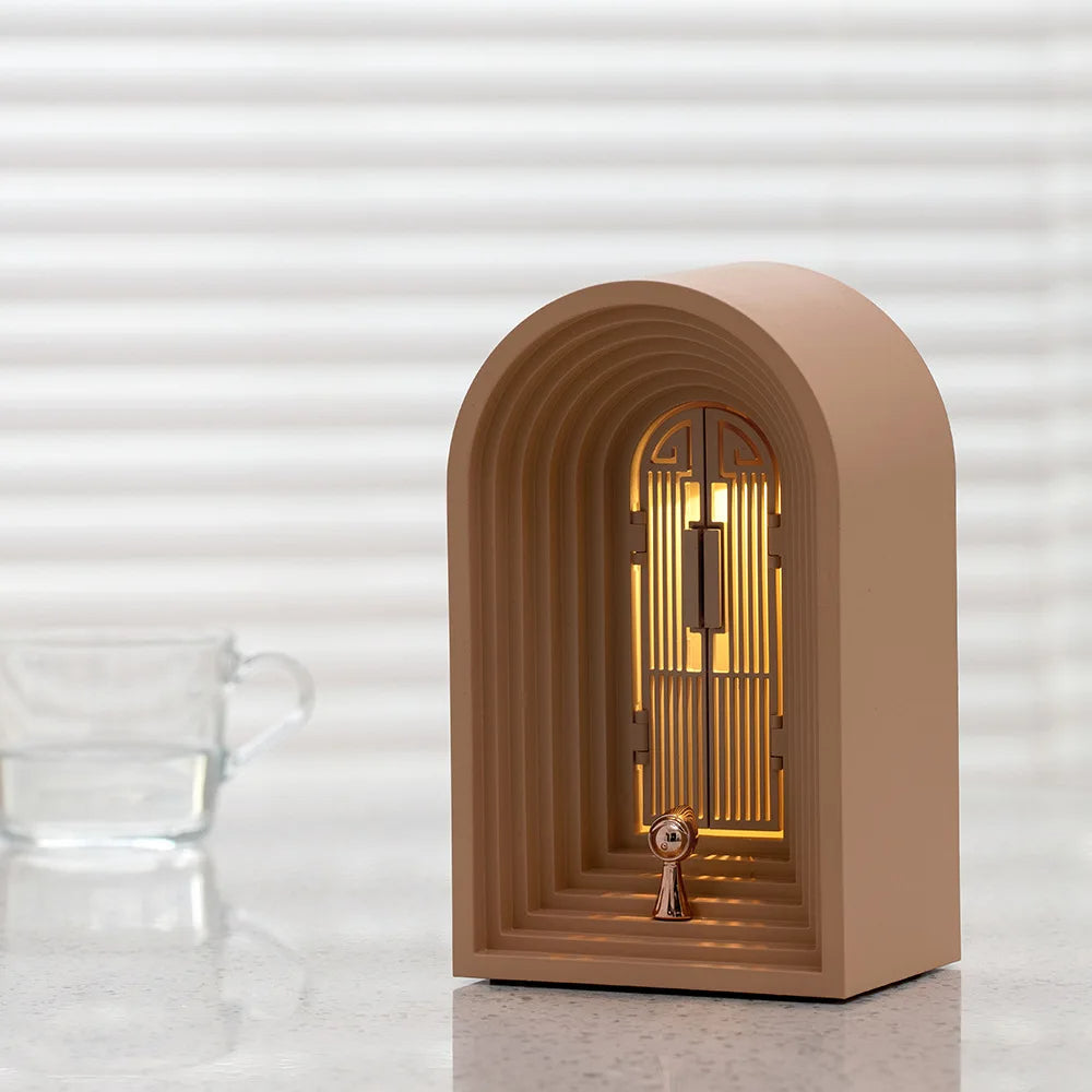 Nordic Night Light & Bluetooth Speaker – Door Shaped Cozy Atmosphere Lamp for Relaxing Vibes