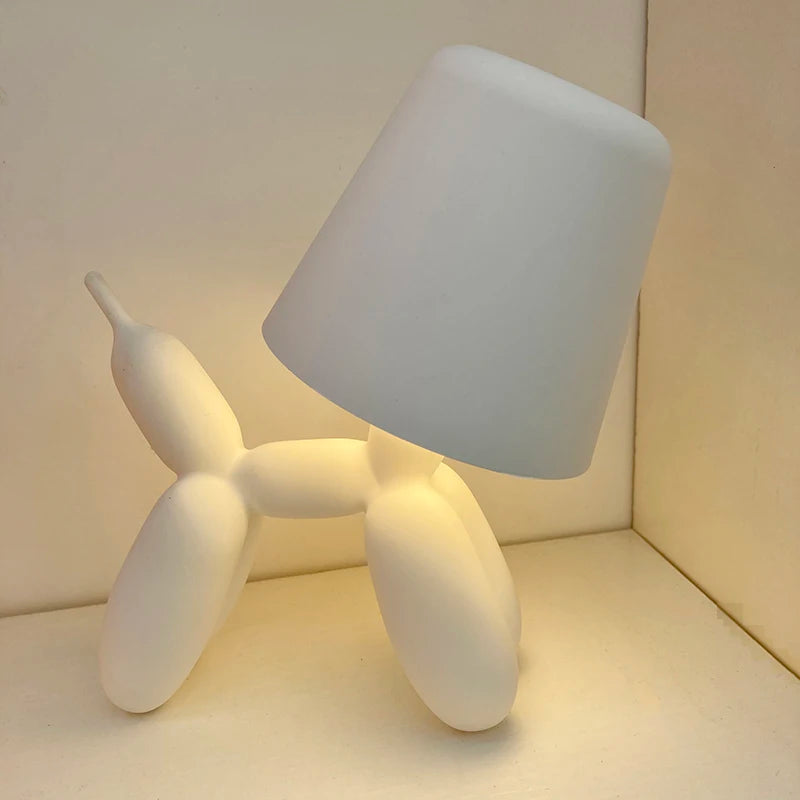 Cute Dog Charging Desk Lamp – Children’s Bedroom Bedside Cartoon LED Lamp with Ambient Dimming Reading Light