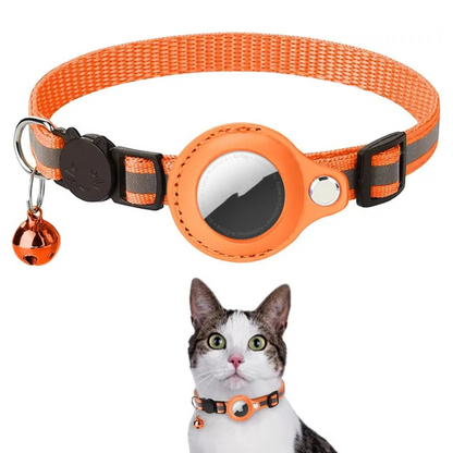 Waterproof Reflective Pet Airtag Holder Collar