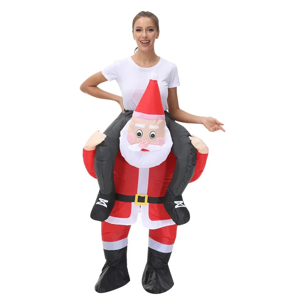 Inflatable Christmas Party Costume – Santa, Snowman & Tree Air Suit for Holiday Events, Mascots & Fun Festive Dressing