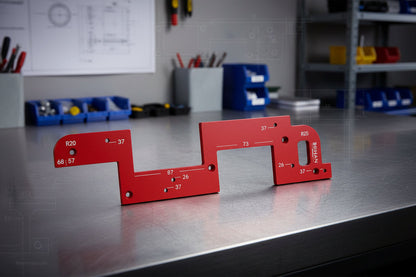 Invisible Recessed Handle Notch Template – Cabinet & Wardrobe Slot Positioning Tool for Handle-Free Door Installation