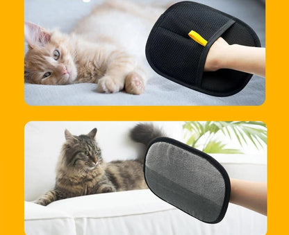 Celery Double-Sided Pet Grooming Glove – Reusable Grooming Mitt for Cats and Dogs, Effective on Fur, Clothes, and Furniture