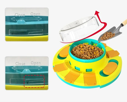 Dog Puzzle Slow Feeder Toy – Interactive Treat Dispenser Bowl for Puppy IQ Training, Food Leaking Enrichment & Smart Playtime