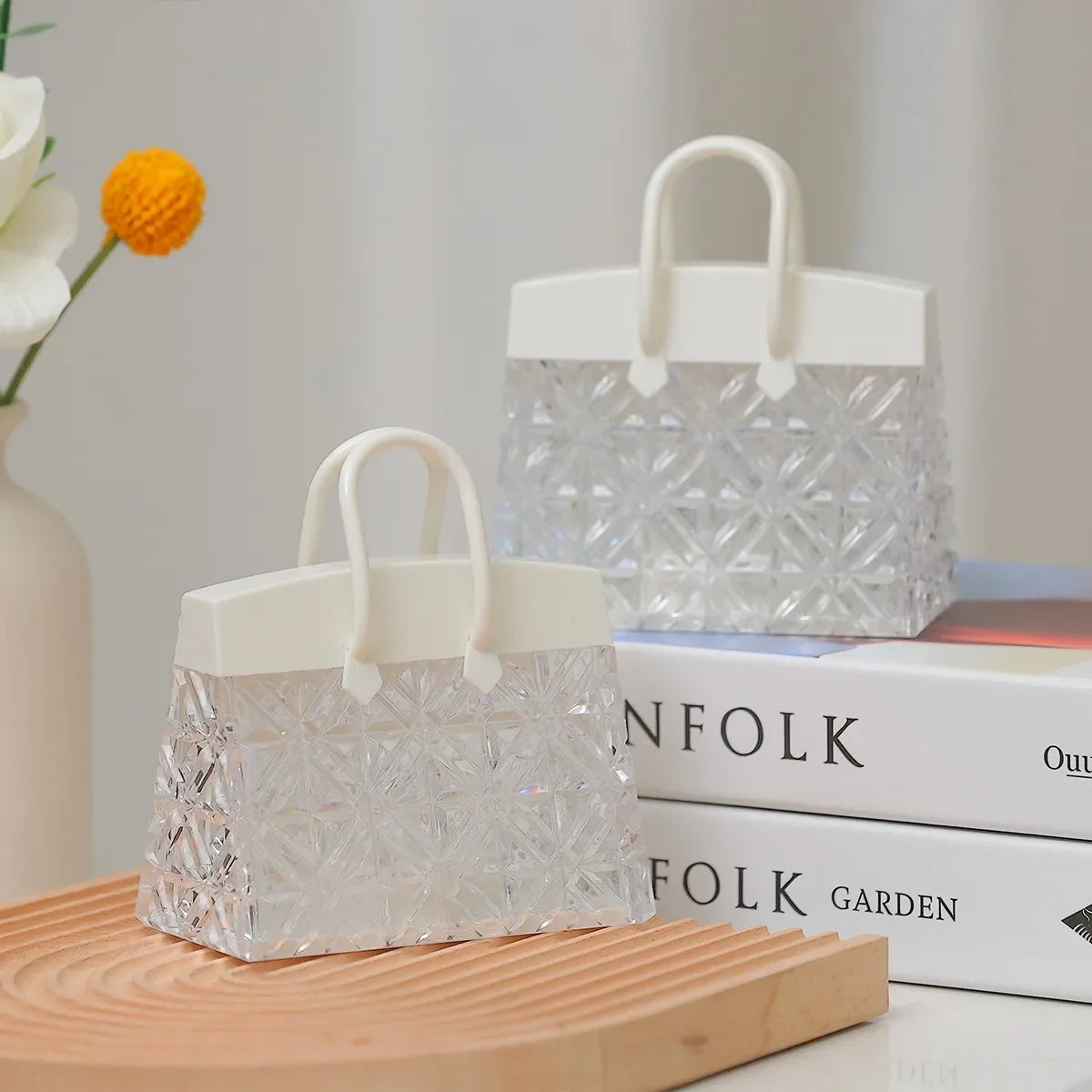 Crystal Handbag LED Night Light – Chic & Creative Birthday Gift for Girls & Weddings