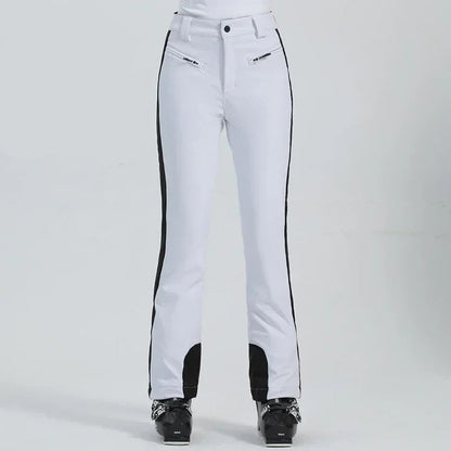 Women Waterproof Ski Pants - High Elastic Thermal Snow Trousers for Winter Sports, Skiing and Mountain Outdoor Adventures