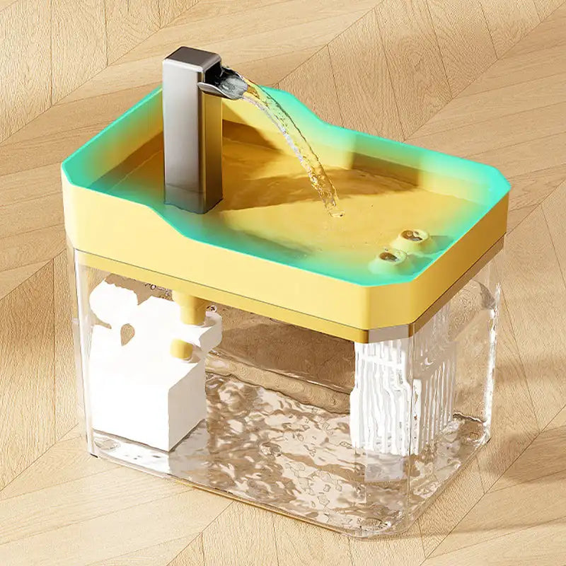 Automatic Cat Water Fountain – 1.5L Fountain, Includes Replacement Faucet for Fresh Flowing Water