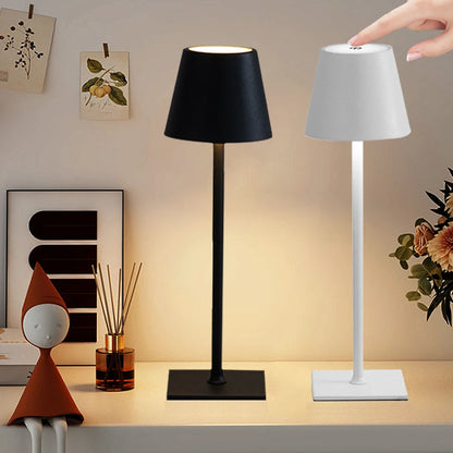 Wireless LED Wine Bottle Table Lamp – Rechargeable Vase-Style Light with Touch Switch for Bars, Dining Rooms, Desks & Soft Ambience