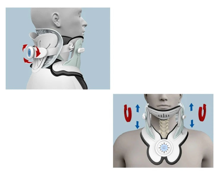 Electric Neck Traction Brace – Soft Adjustable Cervical Collar with Custom Logo, Pain Relief & Support for Neck Fixation Therapy