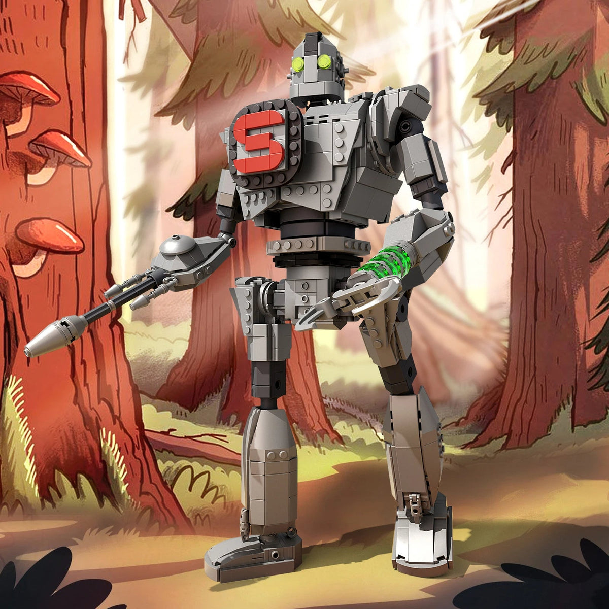 Metal Giant Robot Building Block Set – 883pcs. Classic Action Movie Model Kit, Ultimate Gift for Kids, Collectors & Sci-Fi Fans