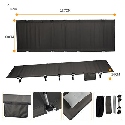 Heavy Duty Foldable Camping Cot - Compact Outdoor Sleeping Bed with 330LB Capacity for Adults, Ideal for Camping & Travel