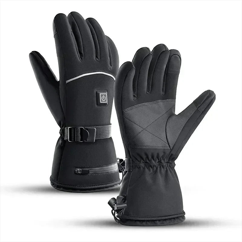 Heated Motorcycle Gloves – Waterproof Winter Riding Gear with Rechargeable Battery, Touchscreen Function, and Superior Thermal Protection