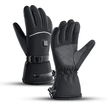 Heated Motorcycle Gloves – Waterproof Winter Riding Gear with Rechargeable Battery, Touchscreen Function, and Superior Thermal Protection
