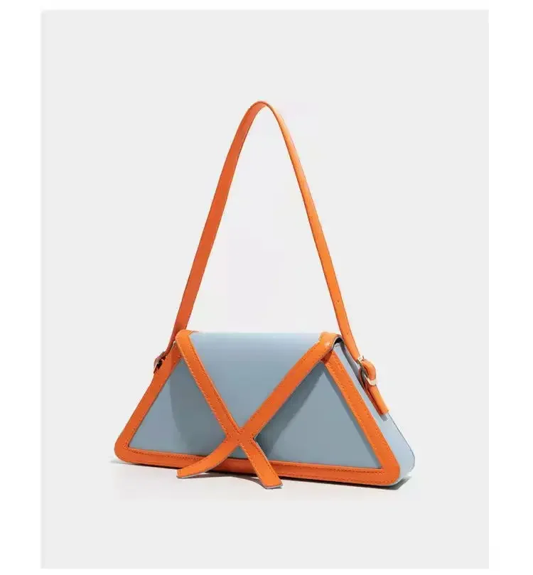 Color Block Shoulder Bag – Fashion Square Axillary Handbag with Flap Design, Stylish Women’s Crossbody Purse for Casual Everyday Use