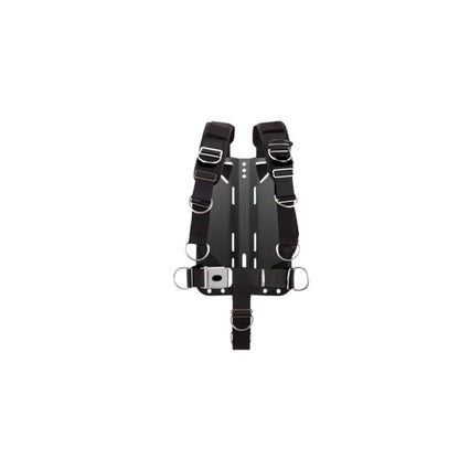 Scuba Diving Tank Adapter - Black Aluminum Single Tank Backplate Connector for Professional Diving BCD Equipment Setup