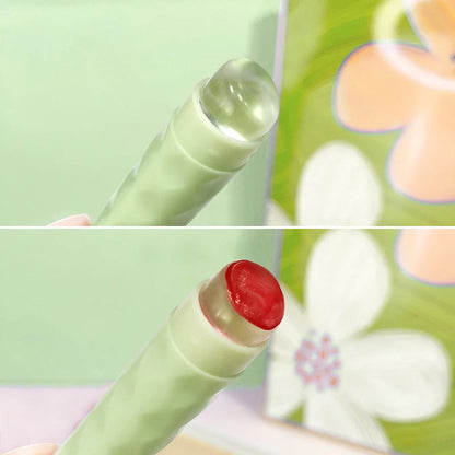 Dual-Head Silicone Lip Brush with Cover – Soft Concealer Applicator, Fingertip-Feel Makeup Brush for Precise Lipstick Blending