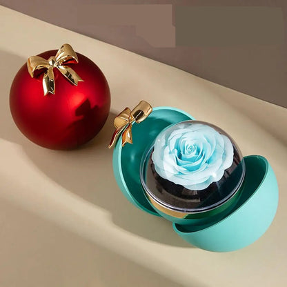 Preserved Flower Ring Box – Elegant Velvet Jewelry Gift Box for Engagements, Proposals, Weddings & Romantic Valentine’s Surprises