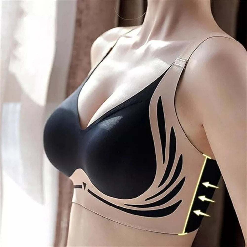Seamless Anti-Gravity Sports Bras – 4-Pack Lifting, Shaping, and Chest Support Underwear for Active Women with Comfortable Compression