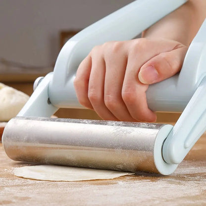 Foldable Stainless Steel Rolling Pin – Dough Roller Docker for Pastry, Pizza and Baking Kitchen Prep