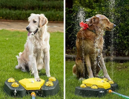 Automatic Pet Water Sprinkler Toy – Fun Outdoor Dog Bath & Drinking Feeder for Hot Summer Days