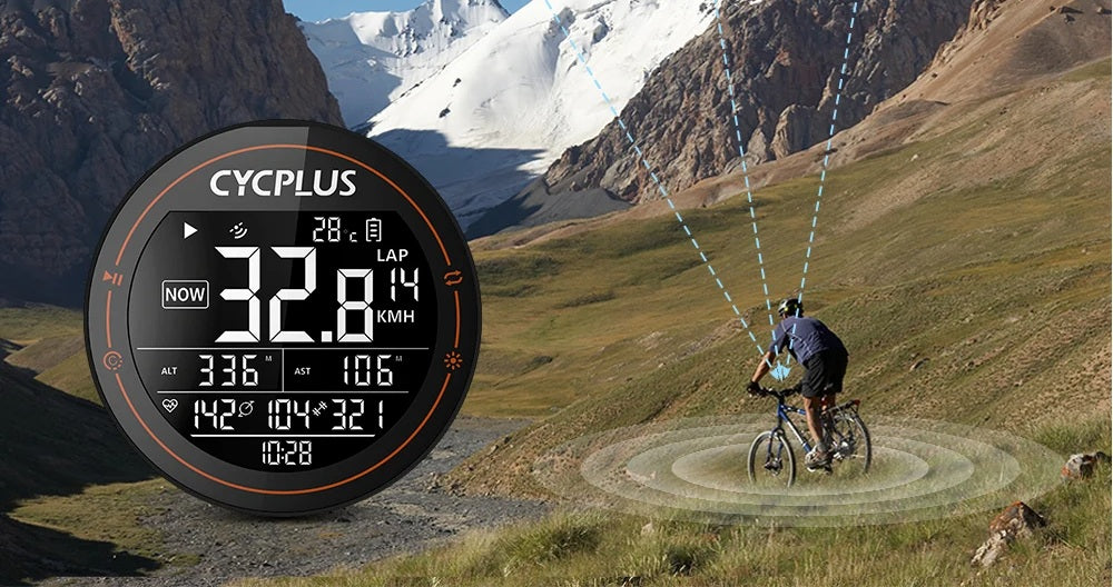 M2 GPS Bike Computer – Waterproof Wireless Cycling Speedometer with ANT+ and Bluetooth for Real-Time Performance Tracking and Navigation