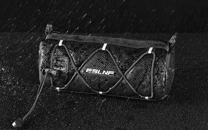 Waterproof Bike Front Tube Bag – Portable Large Capacity Handlebar Storage Basket for Cyclists & Commuters