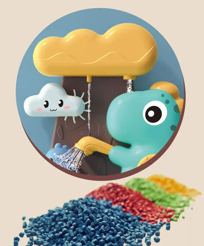 Cartoon Dinosaur Bath Toys – Spinning Water Toys with Festive Appeal for Fun Bath Time, Gift Giving, and Imaginative Play for Kids