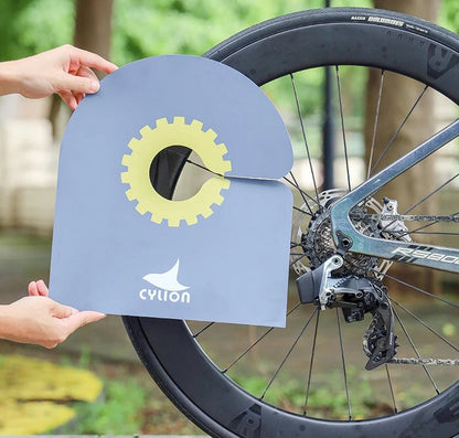 Bicycle and Motorcycle Disc Brake Cleaning Protection Cover – Anti-Grime Guard, Wheel Cover for MTB Mountain Bikes, Road Bikes, and Motorcycles