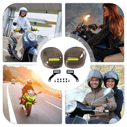 Universal Motorcycle Hand Guard Wind Deflector – Waterproof Cold Wind Shield for Hand Protection and Riding Comfort