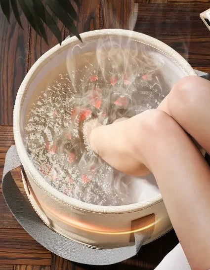 Foldable Fabric Foot Spa Bucket - PVC Insulated Design, Travel-Friendly, Easy to Carry, Relaxing Spa for Feet Anytime Anywhere