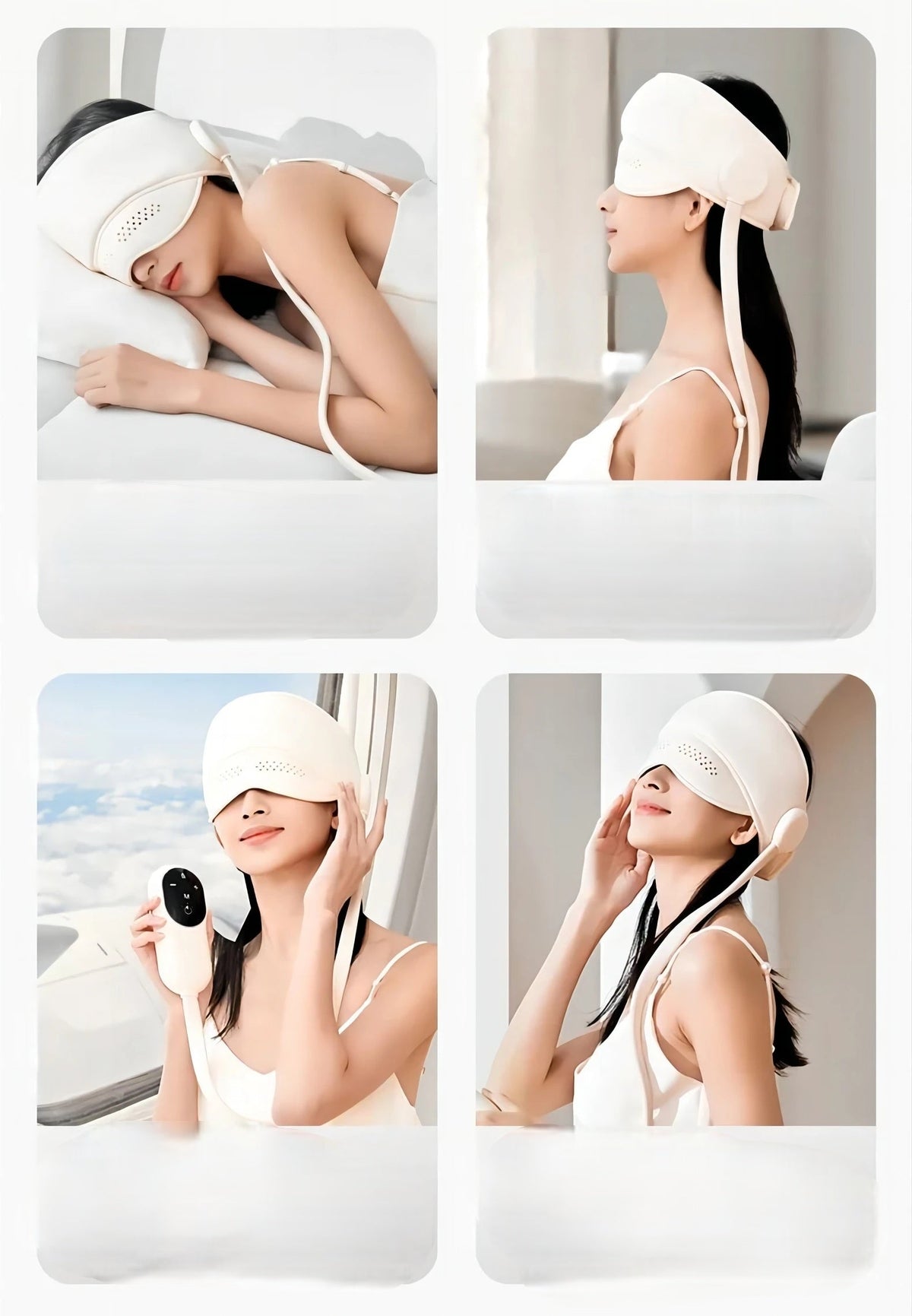 Air Pressure Head Massager with Heat – 6 Airbags and 360° Eye Massage for Deep Relaxation, Stress Relief, and Better Sleep Quality
