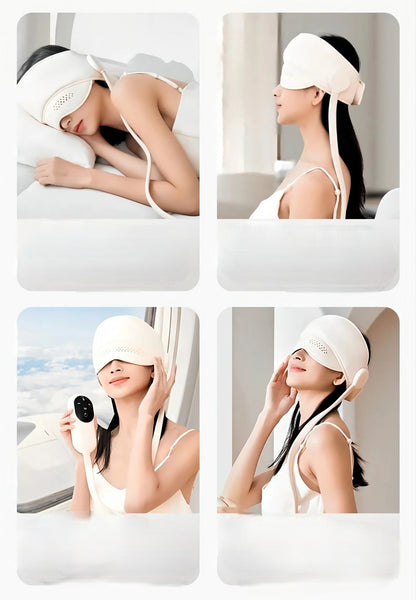 Air Pressure Head Massager with Heat – 6 Airbags and 360° Eye Massage for Deep Relaxation, Stress Relief, and Better Sleep Quality