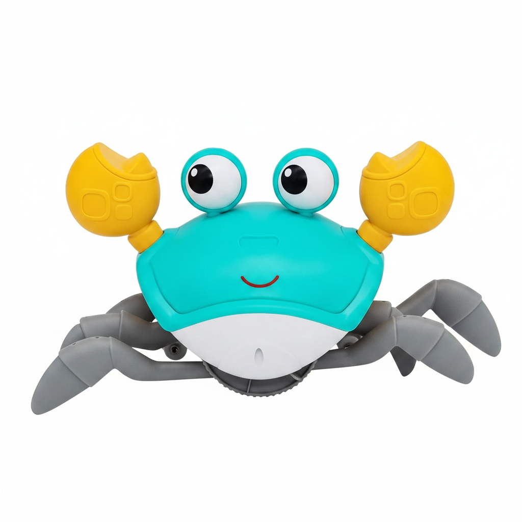 Dancing Crab Interactive Toy - Crawling Musical Baby Toy for Sensory Development and Endless Entertainment