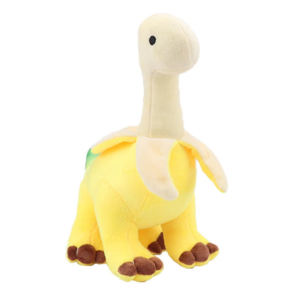 Banana Brontosaurus Plush Toy – Soft Dinosaur Stuffed Animal, Kawaii Peeled Plushie Gift for Kids & Collectors, Cuddly & Unique