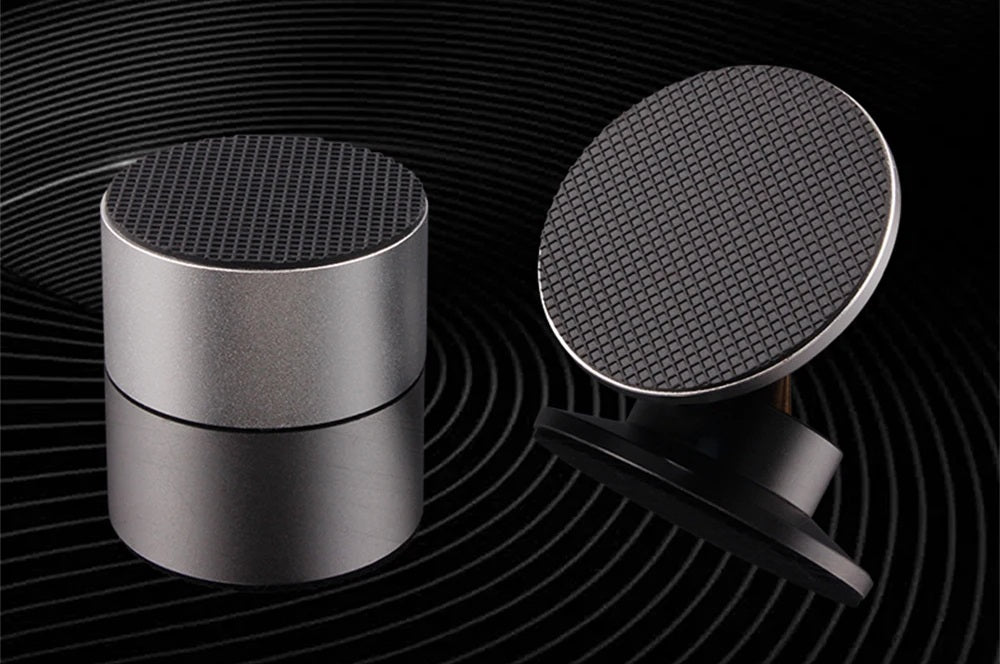 Aluminum Audio Amplifier Feet – 4-Piece HiFi Shock Absorber Pads for Speaker or CD Player, Reduce Vibration, Boost Sound Clarity