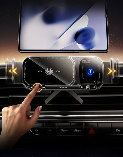 Wireless Car Charger & Rotating Phone Mount – 2-in-1  Fold Series & iPhone-Compatible Hands-Free Power for Every Drive
