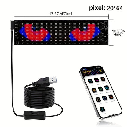 Programmable LED Scrolling Sign – Flexible Matrix Display Board with Custom Messages for Businesses, Shops, Events, and Creative Advertising