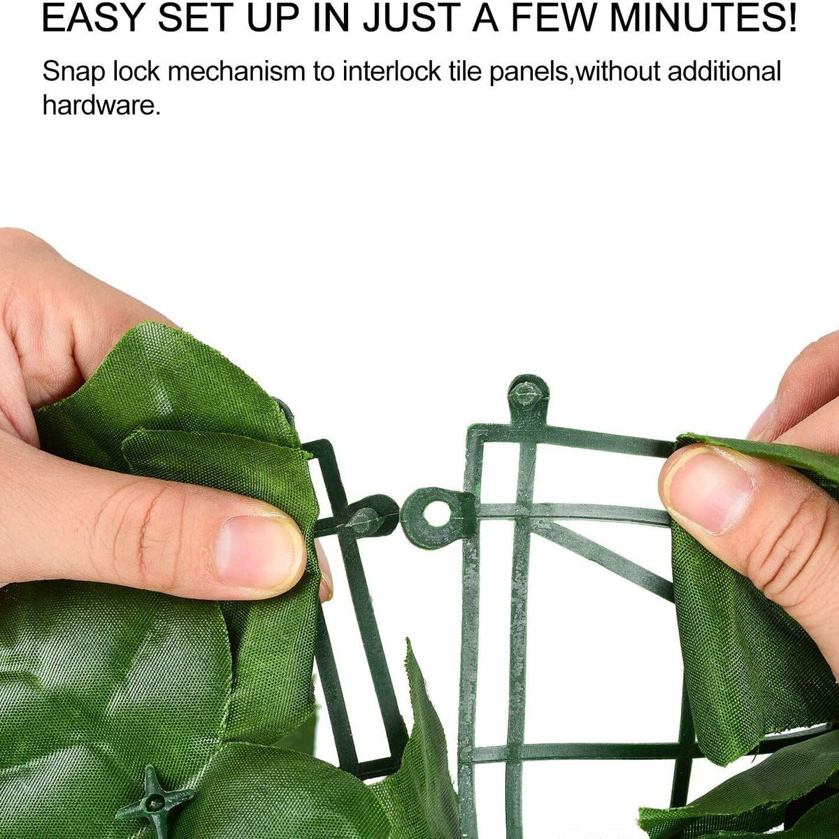 Artificial Leaf Fence Panels Faux Hedge Privacy Fence Screen Greenery for Outdoor Garden Yard Terrace Patio Balcony Decorations