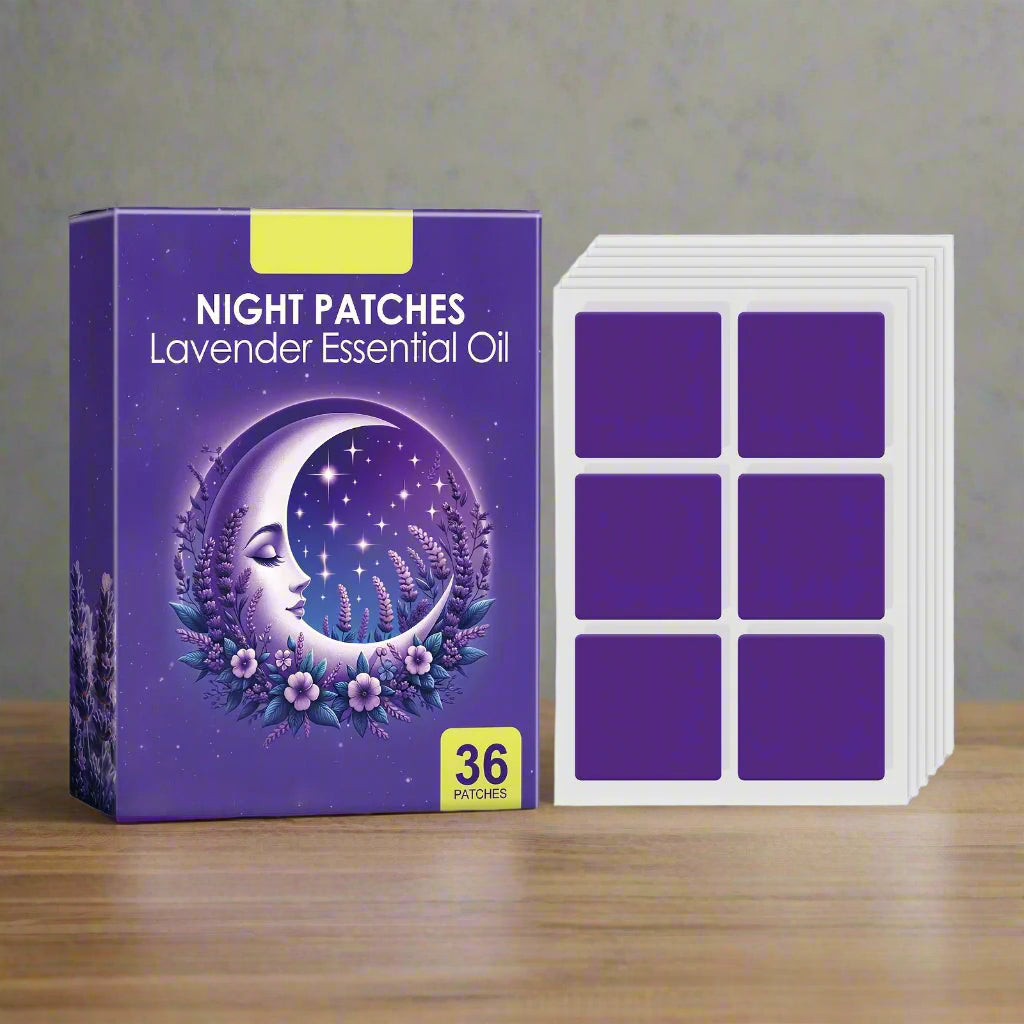 Lavender Night Patches – Relaxing Sleep Aid Stickers, Herbal Relief for Restless Nights, Calming Aromatherapy Patches