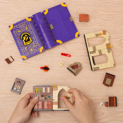 Magical Book Knights Building Set – 389-Piece  DIY Medieval Brick Assembly Toy for Kids, Birthday & Christmas 2025 Gift