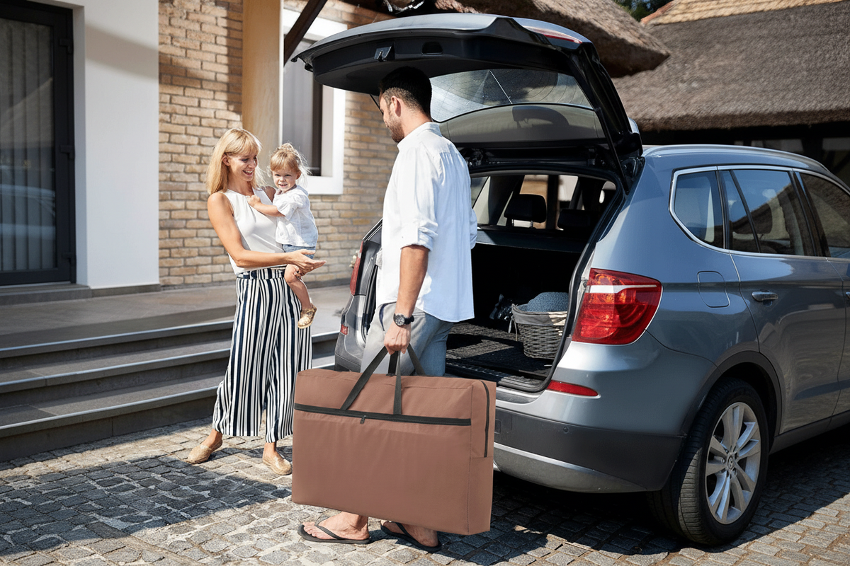 Portable Folding Camping Table – Outdoor Kitchen Grill Table with Storage Organizer, Windscreen & Carry Bag