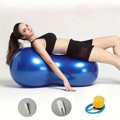High-Quality Peanut-Shaped Yoga Ball – Stability and Balance Trainer for Fitness, Physical Therapy, Back Massage, and Sensory Training