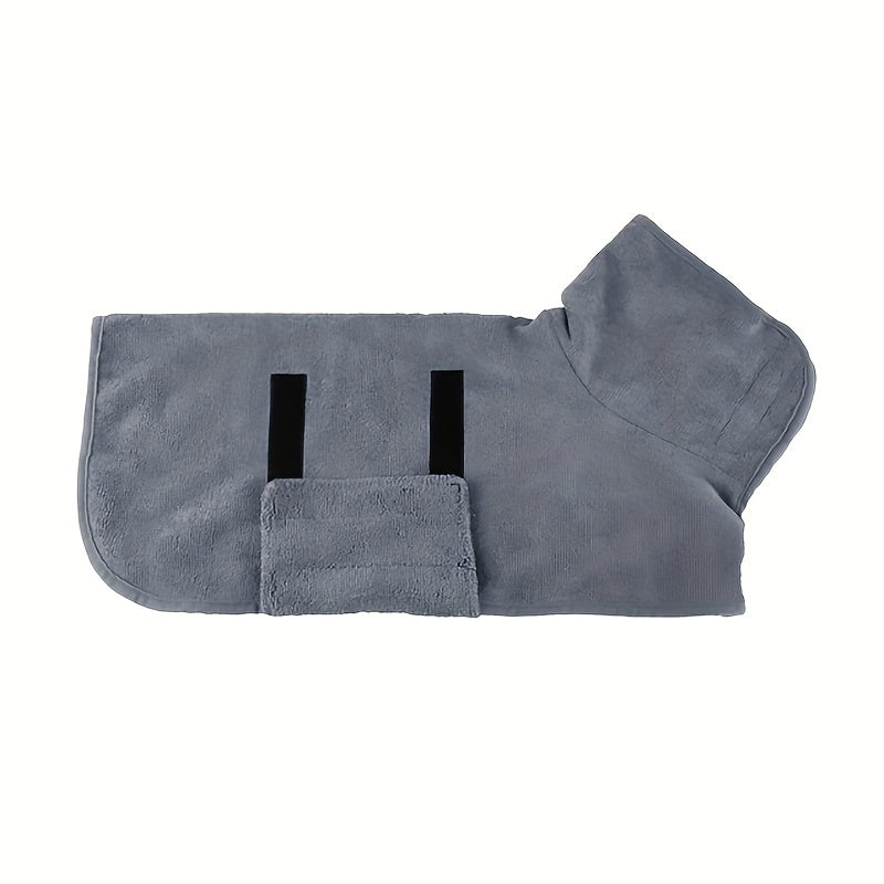 Soft Absorbent Dog Bathrobe – Quick-Dry Pet Towel Robe for Cozy After-Bath Warmth, Ideal for Small & Large Breeds